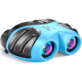 LET'S GO! Binoculars for Kids Boys, Outdoor Toys for 3-9 Year Old Boy New Best Gifts for 3-9 Year Old Boys Christmas Xmas Stocking Stuffers Fillers for Boy Blue