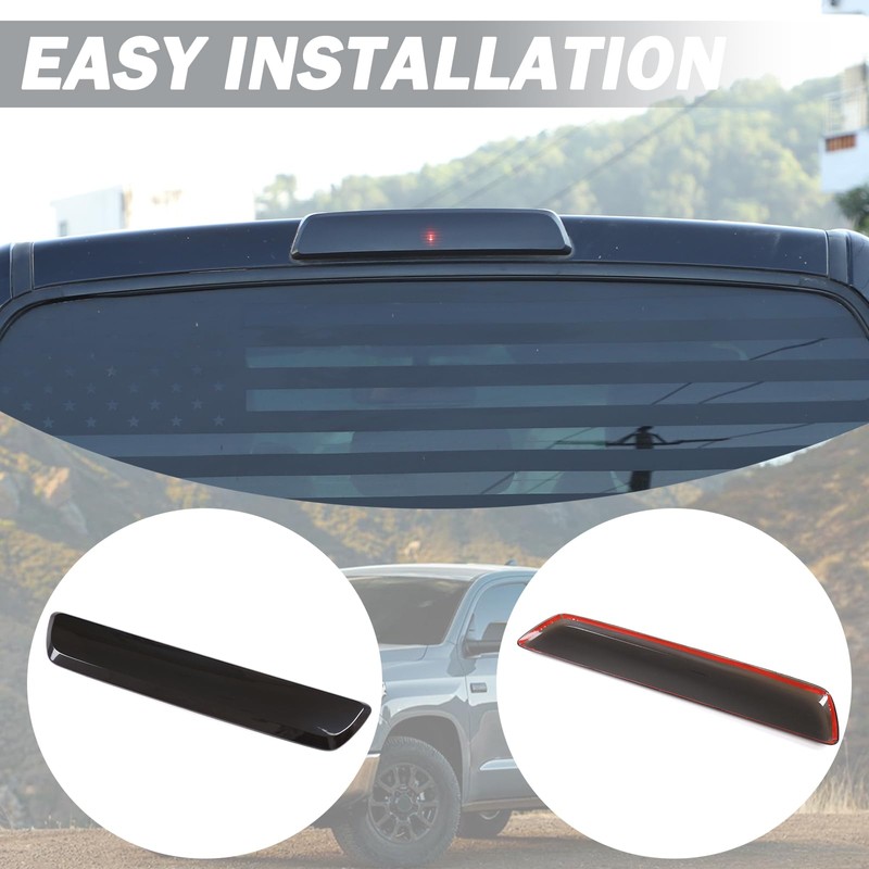 LLKUANG 3rd Brake Light Third High-Position Center Blackened Shell Cover