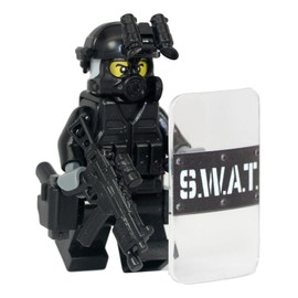 Modern Brick Warfare SWAT Police Officer Pointman Custom Minifigure