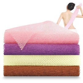 : GaoBangM 4PCS African Net Sponge Durable Shower Puff Bath Sponge for Adults Soft Sponges Bath Shower Sponge Set