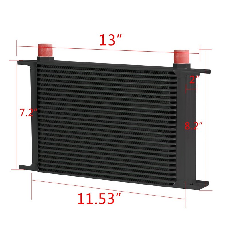 25 Row AN-10AN Universal Engine Transmission Oil Cooler + Filter