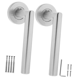 TEHAUX 1 Set Lever Lock Direction Indoor Door Handle for Bedroom and Bathroom Durable European Style Lock Elegant Replacement for Broken Handles