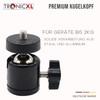 TronicXL 360° Metal Ball Head Tripod Adapter 1/4 Inch Tripod
