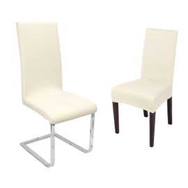BEAUTEX Chair Covers, Elasticated Stretch Fabric Bi-Elastic Covers, Various Designs and Colours, Set of 2