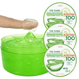 3 bottles of 300ml Jeju Aloe Vera 100% Soothing Gel / 300ml 3통 제주 알로에베라 100% 수딩젤