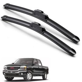 EZ Motoring For 1999-2006 Chevy Silverado GMC Sierra Windshield Wiper Blade Hybrid Silicone
