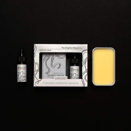 The Brighton Beard Co. Hawkhurst Beard Conditioning Gift Set Including 40ml Creampot Tom's Beard Balm & 10ml Beard Oil, Mandarin & Cedarwood Scent