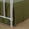 xuan dian Queen Bed Skirt, Pleated Waffle Weave Bed Skirt