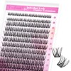 FADLASH Lash Clusters DIY Eyelash Clusters Natural Waterproof 0.07 D