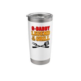 G-Daddy Legend Of The Grill Funny Grilling Stainless Steel Insulated Tumbler