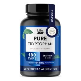 L-triptófano Life 360+ Pure Tryptophan 180 Cápsulas Sabor Sin sabor