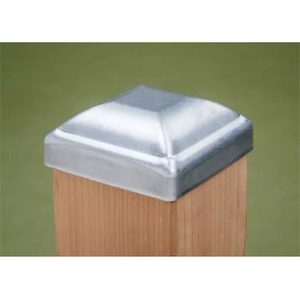 Hartford Standard Galvanized Post Cap 3 1/2" For Garden, Deck and Fence