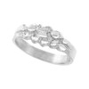 Dainty Sterling Silver Thin Nugget Ring for Women 1/4 inch