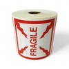 4"x4" Fragile Labels Shipping Pallet Moving Adhesive Stickers 500 PCS