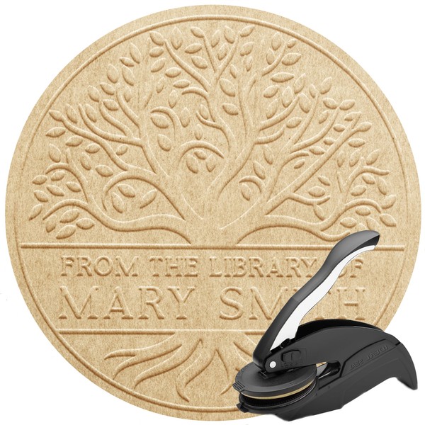 Book Embosser Personalized Stamp By Me | from The Library