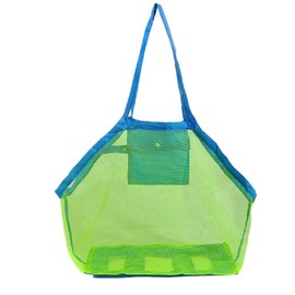 EXKOKORO Ultra Large Mesh Beach Bag Tote, Beach Toys Organizer Storage Bags, Toys & Shell Bag Stay Away from Sand the Beach