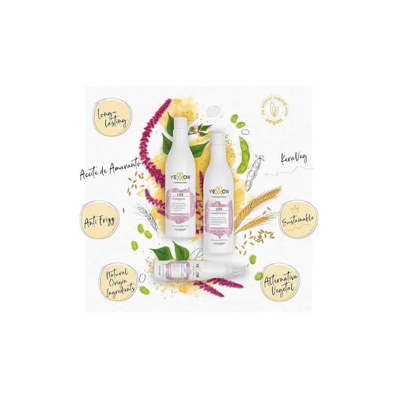 Kit Liss Yellow Shampoo + Acondicionador + Mascarilla