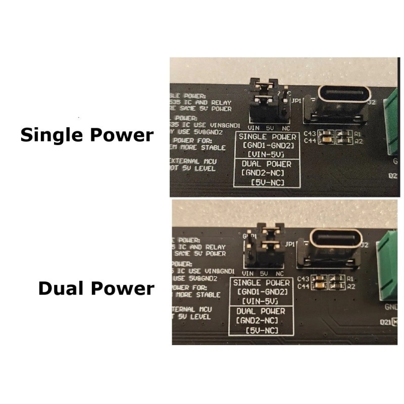IOTMUG 8 Channel I2C Electromagnetic Relay Module Arduino Raspberry Dual