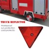 Triangle Red Reflectors, MoreChioce 2PCS Automotive Triangle Reflector Waterproof Car