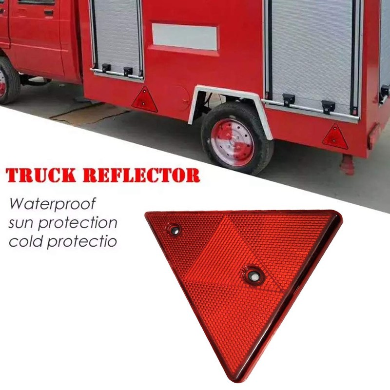 Triangle Red Reflectors, MoreChioce 2PCS Automotive Triangle Reflector Waterproof Car