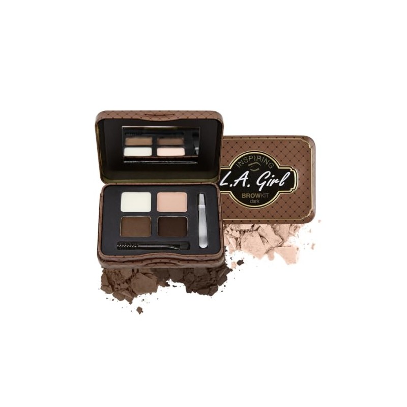 L.A. Girl Inspiring Brow Palette, Dark and Defined, 0.085 Ounce
