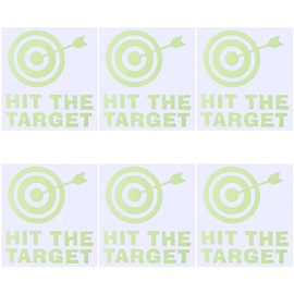 GORGECRAFT 7Pcs Toilet Target Aiming Stickers Glow in the Dark Decal Bullseye Target Potty Training Toilet Pee Target Aim Bullseye Decal Signs Bumper Sticker for Toilet Urinal Bathroom Restroom