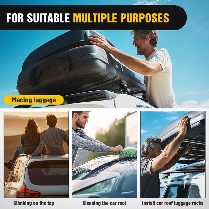 Nilight Car Door Step Universal Aluminum Latch Step for Car