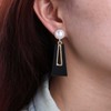 TseanYi Boho Acrylic Square Dangle Earrings Vintage Pearl Studs Earrings