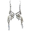 Musical Note Silver Plated Drop Earrings