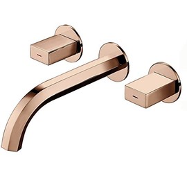 DUSJYOHRD Rose Gold/Chrome/Gold Bathroom Basin Faucet(Rose Gold-2)