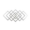 Sagebrook Home 40" Diamond Metal Wall Decor, Silver, Wb