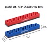 CASOMAN 2PCS 1/4" Hex Bit Organizer with Magnetic Base -