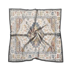 BHAHB Silk Feeling Scarf 27.5 Inches Large Square Satin Head Hair Wrap Fashion Cute Aesthetic Decoration for Women Girls-Rhomboid