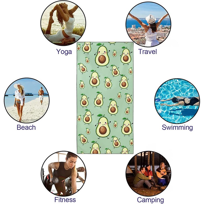 Violetpos Quick Drying and Lightweight Beach Towels, Beach Towel, Large,