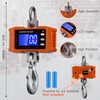 Digital Crane Scale 2200lb/1000Kg Digital Hanging Scale with LCD Screen,