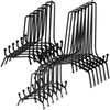 Chumia 18 Pcs Anti Slip Plate Stands for Display, Black