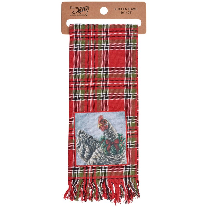 Primitives by Kathy Christmas Chicken Kitchen Towel