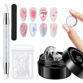 MODELONES Solid Builder Gel, 3D Sculpture Nail Gel, 15 g Builder Gel, Multifunctional Rhinestone UV Gel Nails for Nail Extension, Nail Carving Glue Charms, DIY Nail Design, 3D Gel Nail Art