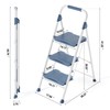 KINGRACK 3 Step Ladder, 900lbs Sturdy Step Stool with Handrail,