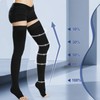 Beister Compression Socks, Open Toe, Thigh Length, 0.8 - 1.2