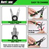 HURRICANE 8" Quick Change Snap Ring Pliers With Interchangeable Tips,