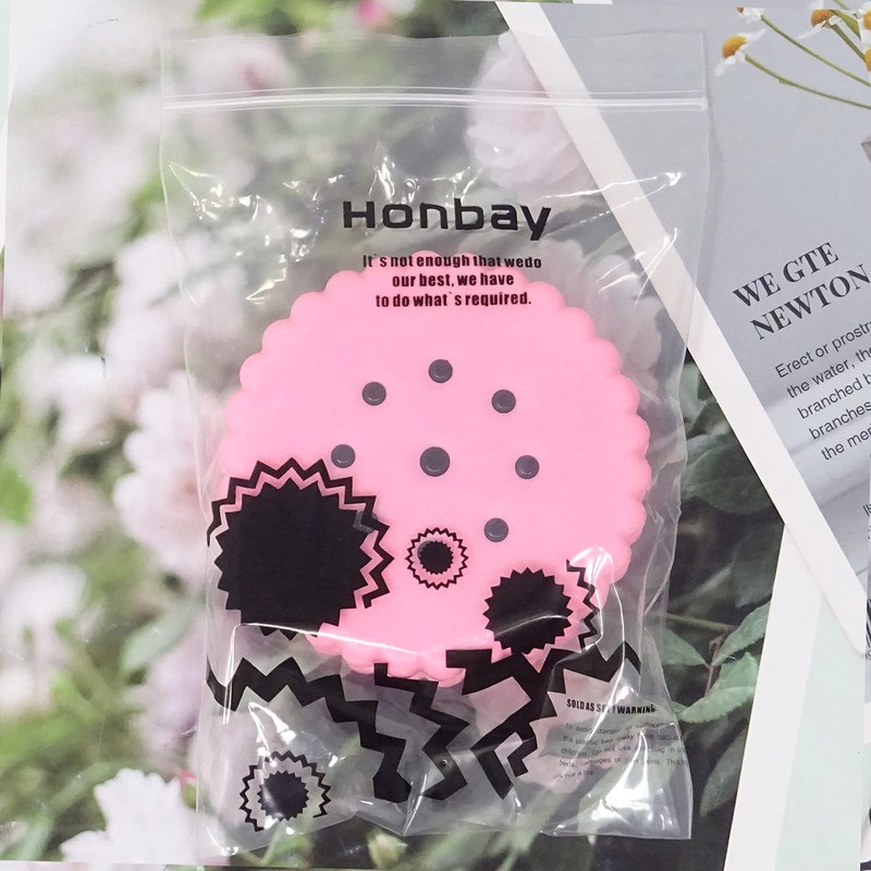 Honbay Cookie Shaped Contact Lens Case Travel Contact Lens Box