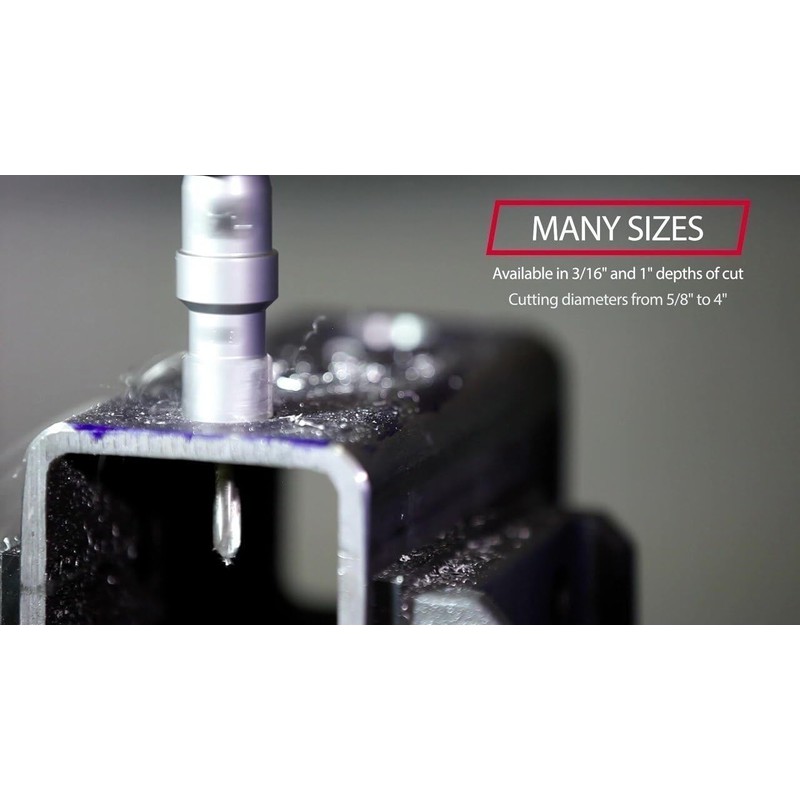 Drill America 3-1/2" Carbide Tipped Hole Saw/Cutter with 1" Depth