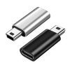 LeTradeJP 2 Pack USB C to Mini USB Adapter USB