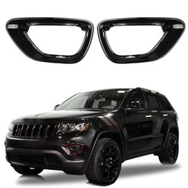 sportuli - Cubierta de luz antiniebla delantera negra para Jeep Grand Cherokee 2014-2016 (2014-2016)