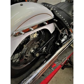 DIY Harley Softail 2003 - 2005 FXSTS CHROME ACORN Rear Fender Strut Bolts 716