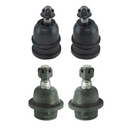 TRQ Front Driver & Passenger Side Upper & Lower Ball Joint Set Compatible with 2006-2010 Ford Explorer 2007-2010 Explorer Sport Trac Mercury Mountaineer