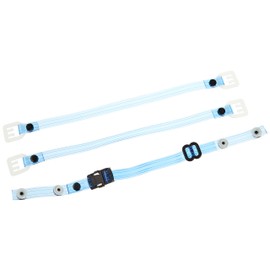 TOYO Helmet Chin Strap One-Touch Type No.TE-4 Transparent Vinyl Blue No.TE-4