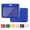 1 Pack Sliding Horizontal ID Badge Holder with Clear Window