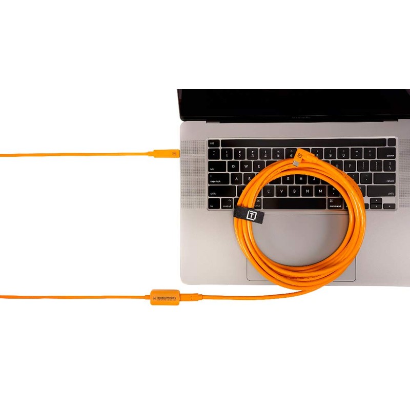 TetherBoost Pro USB-C Core Controller Extension Cable (High-Visibility Orange)